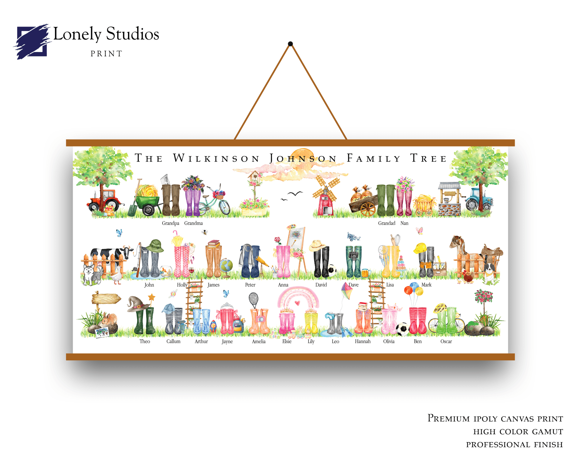 Family Tree Gift, Family Tree, Family Tree Print, Family Tree Picture	Family Gift, Personalised Family	, Custom Family Tree, Custom Family Gift	, Family, Wedding Gift, Housewarming Gift, Mothers Day Gift, Custom portrait, Grandparents gift,