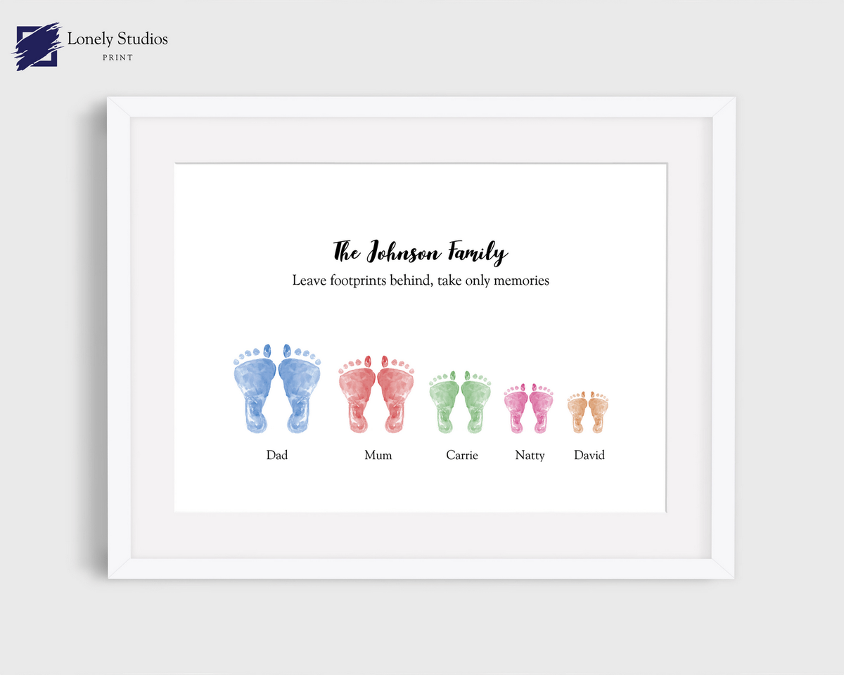 Personalised Family Print, Gift for family, family personalised print ...