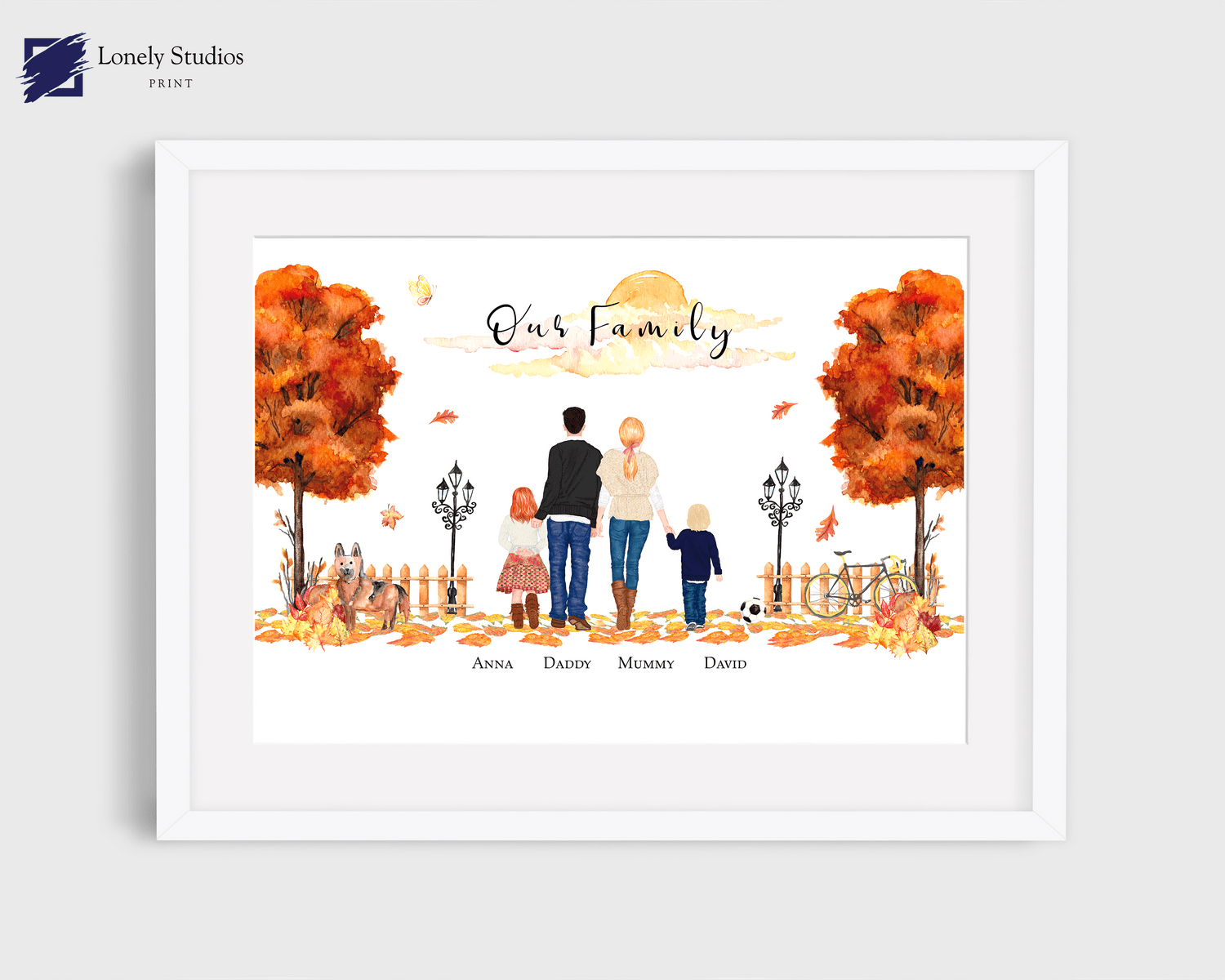 Personalised Family Print, Gift for family, home decor, wall art ...